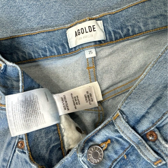 AGOLDE Riley High Rise Straight Crop Jeans Size 25 - Picture 10 of 10